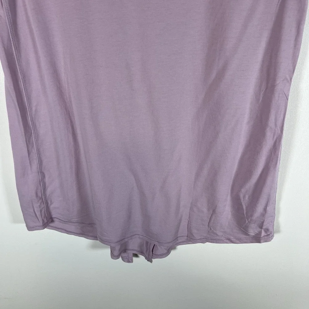 Lululemon Knot‎ A Problem Tee Purple V-Neck Split Front T-Shirt Size Small - Picture 6 of 7